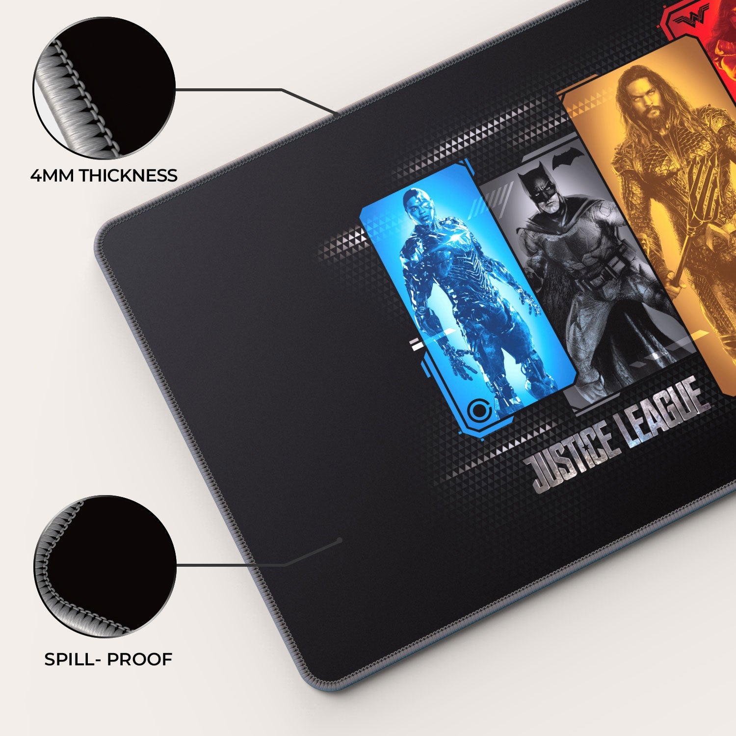 Justice League Gaming Mouse Pad - Character Portraits Design - Shopthatapp.ca