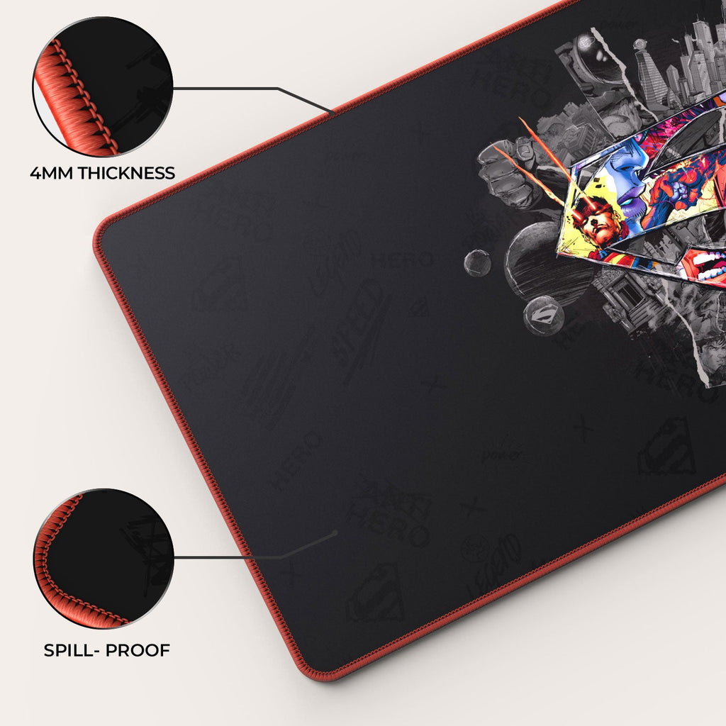 Superman Gaming Mouse Pad with Shield Emblem Design - Shopthatapp.ca