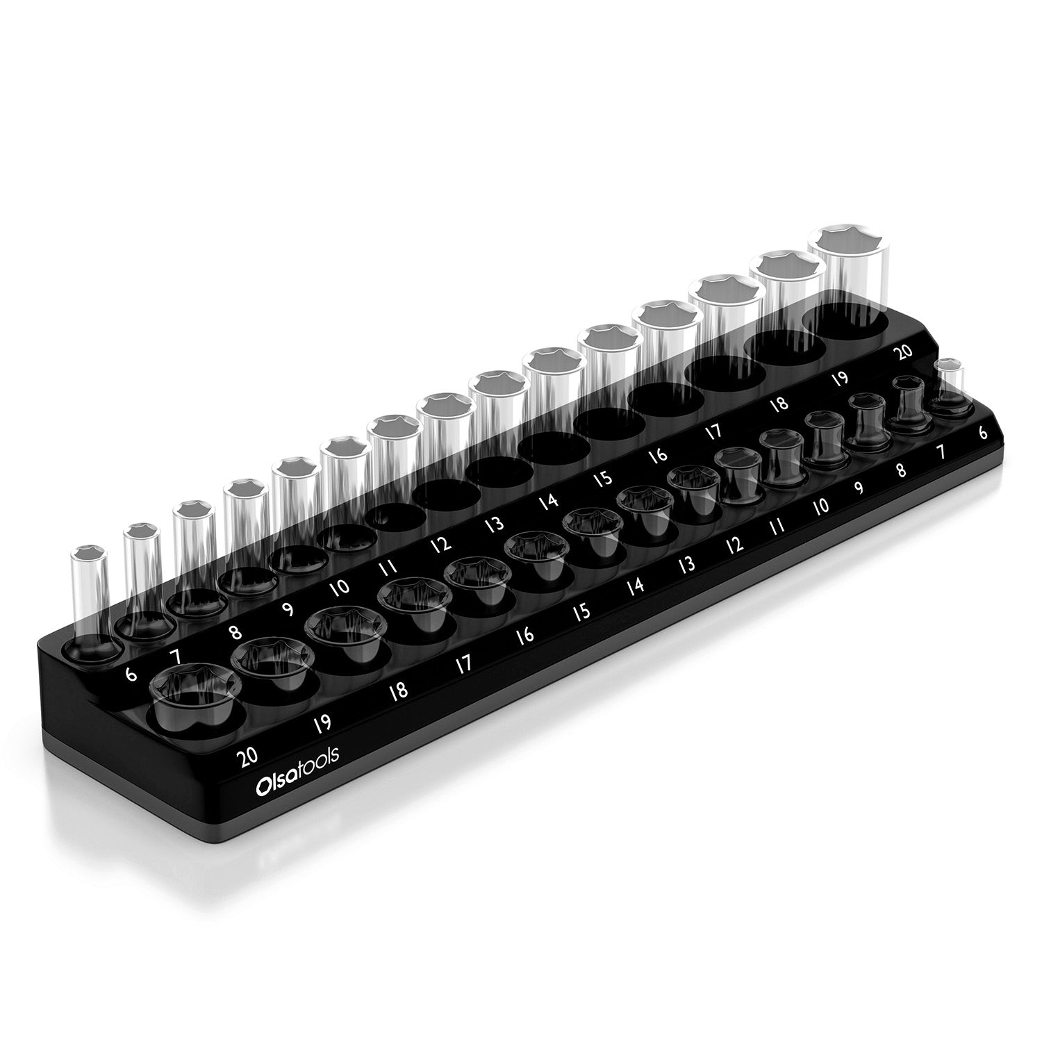 2-Row Magnetic Socket Holders