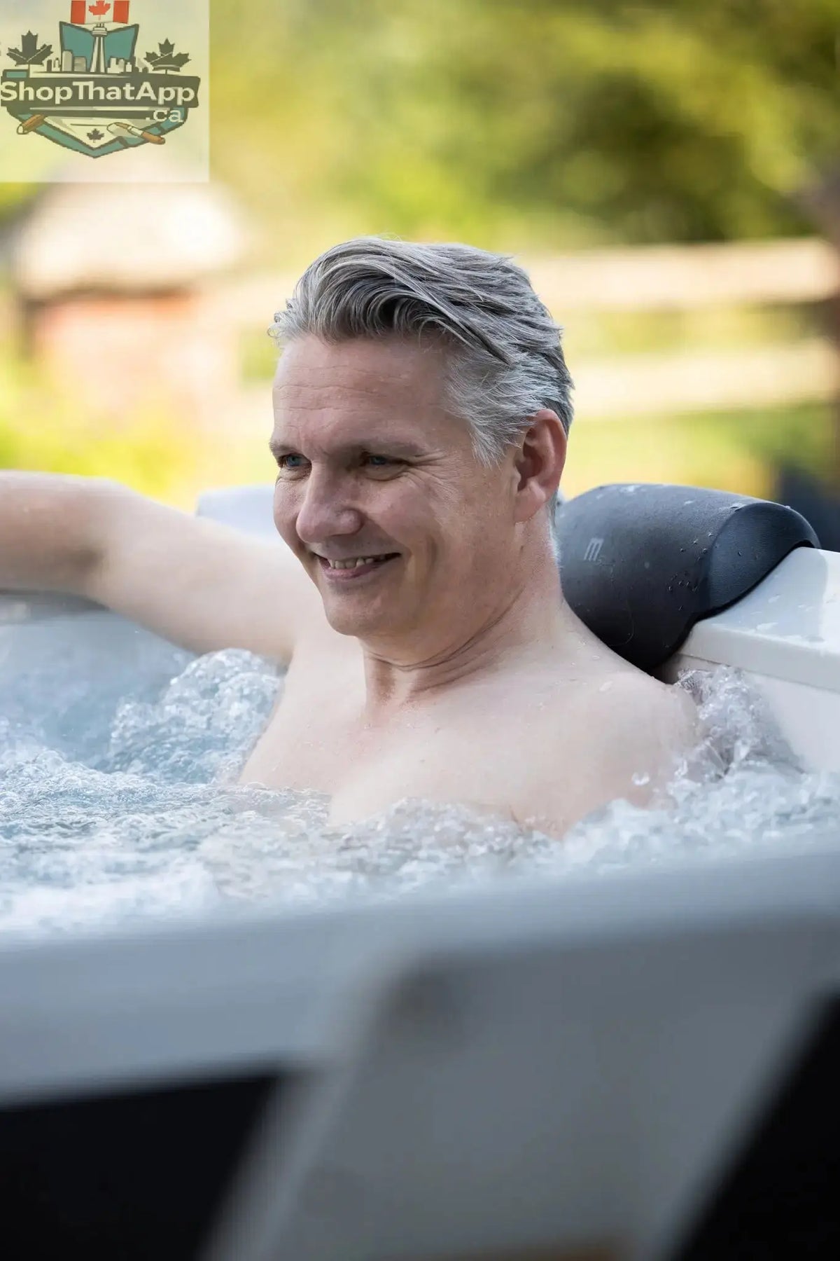Zoppinh MSPA Oslo hot tub spa with seating for six, featuring a frame design and built-in jets for relaxation.