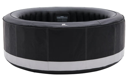 Zoppinh MSPA Camaro inflatable hot tub, premium spa for six persons with clear water, comfortable seating, and bubble jets.
