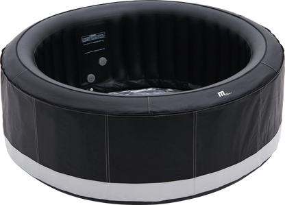 Zoppinh MSPA Camaro inflatable hot tub for 6 persons, premium series inflatable spa with built-in seating and bubble jets in a sleek design.