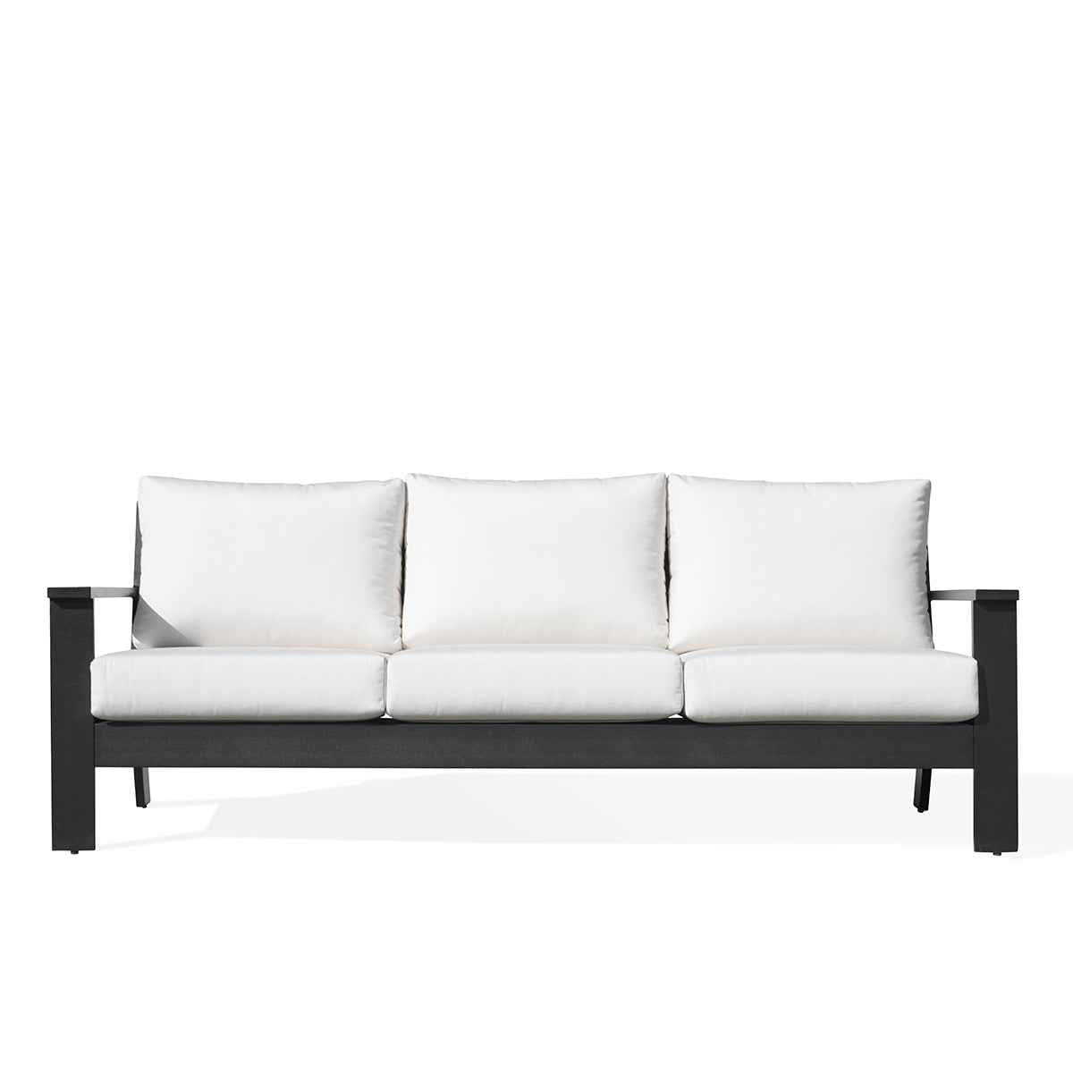Magnolia Black Aluminum Sofa with Sunbrella® Cushions