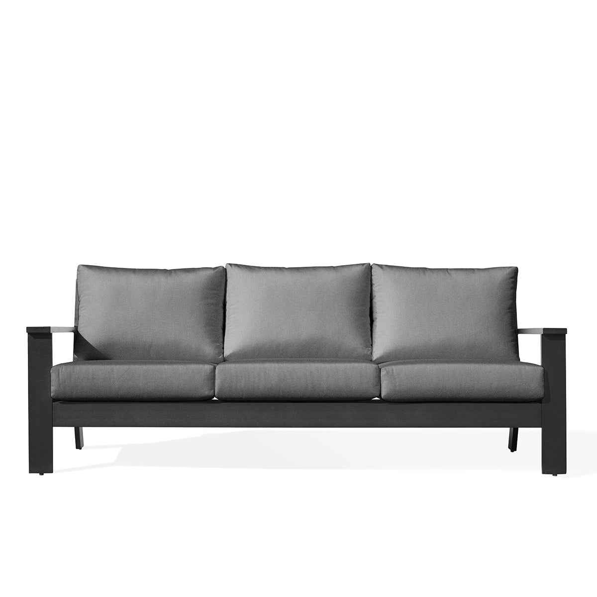 Magnolia Black Aluminum Sofa with Sunbrella® Cushions