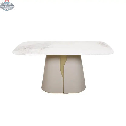 Elegant Tove ceramic dining table by Hygge Design House with a smooth surface, modern design, ideal for contemporary dining rooms.