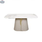 Elegant Tove ceramic dining table by Hygge Design House with a smooth surface, modern design, ideal for contemporary dining rooms.