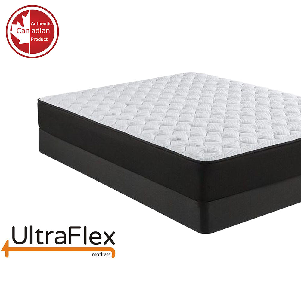 UltraFlex® PURITY - Mattress and BoxSpring Set  Spinal Care Orthopedic Cool Gel, Pressure Relief Foam Encased, Multiple spinal Posture Support, LowMotion Transfer quilting, Natural Foam Blend, Comfort+, Eco-Friendly Mattress (Made in Canada) - Shopthatapp.ca