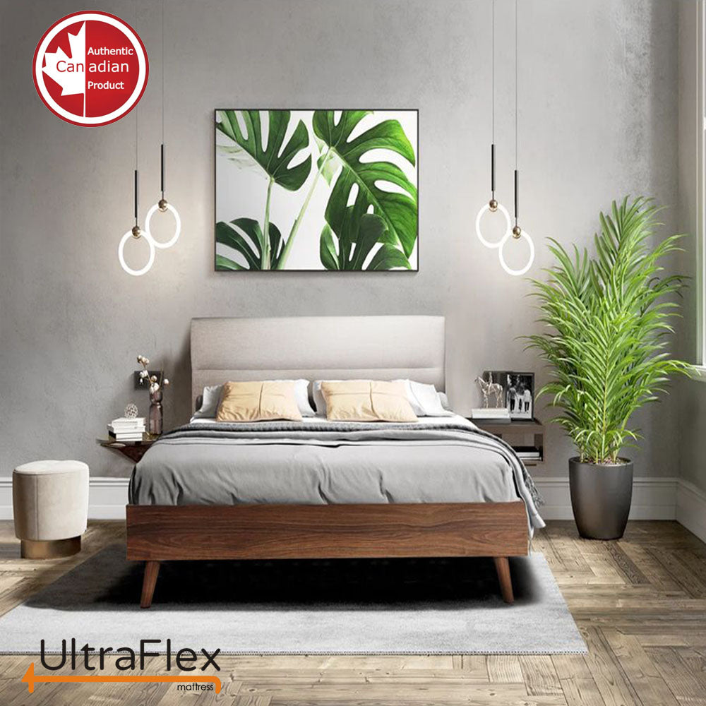 UltraFlex® PURITY- Orthopedic Spinal Care, Cool Gel Posture Support Mattress, Pressure Relief Foam Encased Quilting for Low Motion Transfer (Made in Canada)- With Waterproof Mattress Protector - Shopthatapp.ca