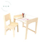 Maple-natural LUMEN big kid desk and chair by Sapiens Child, adjustable height study furniture for growing children.