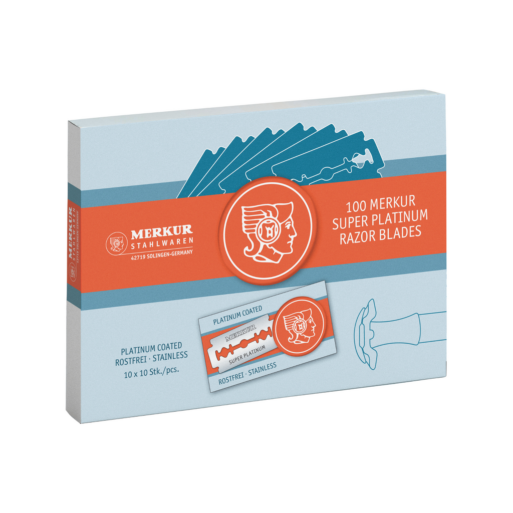 Merkur Double Edge Razor Blades - 100 Pack for a Superior Shaving Experience