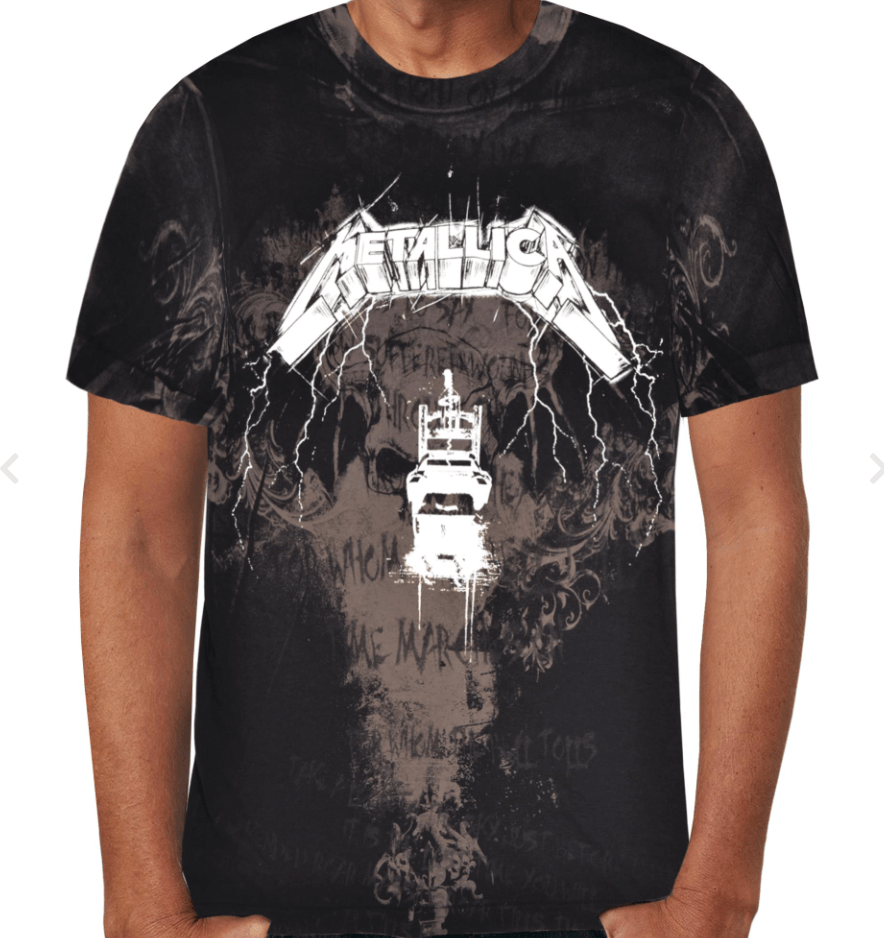 Metallica - Ride The Lightning Chair Black T-Shirt - Www.Shopthatapp.ca