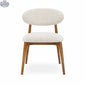 Mid-century modern Hygge Design House Molti dining chair with wooden frame and upholstered seat, stylish and comfortable for dining rooms.