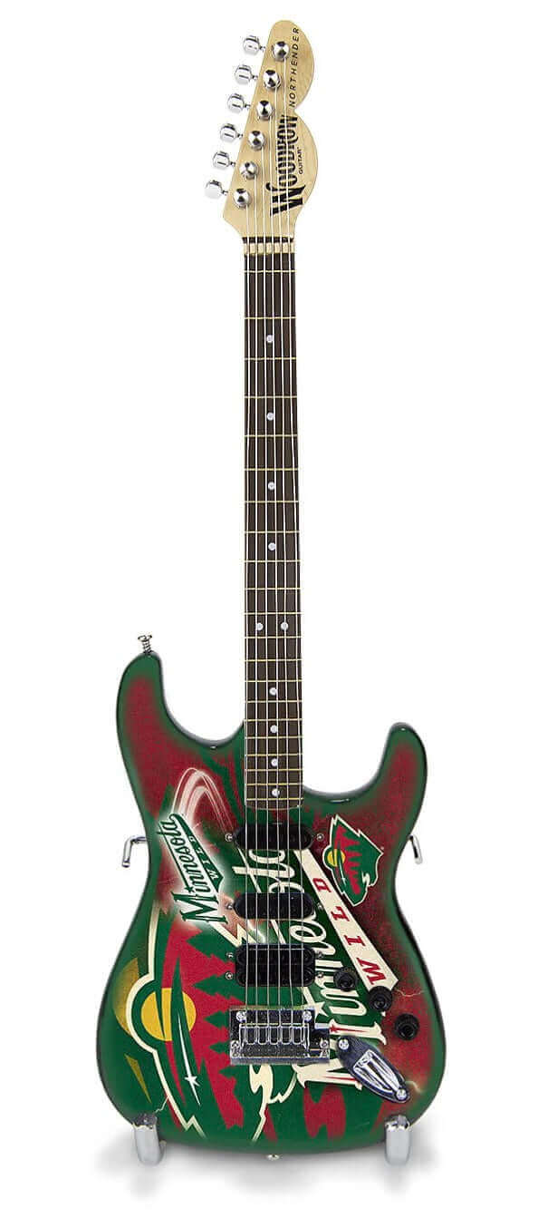Minnesota Wild 10“ Collectible Mini Guitar - Www.Shopthatapp.ca