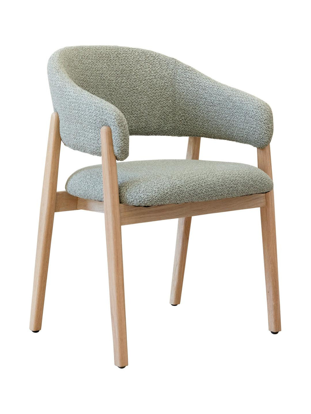 Fiol Dining Chair – Mint Green Upholstery & Natural Wood Frame - Www.Shopthatapp.ca