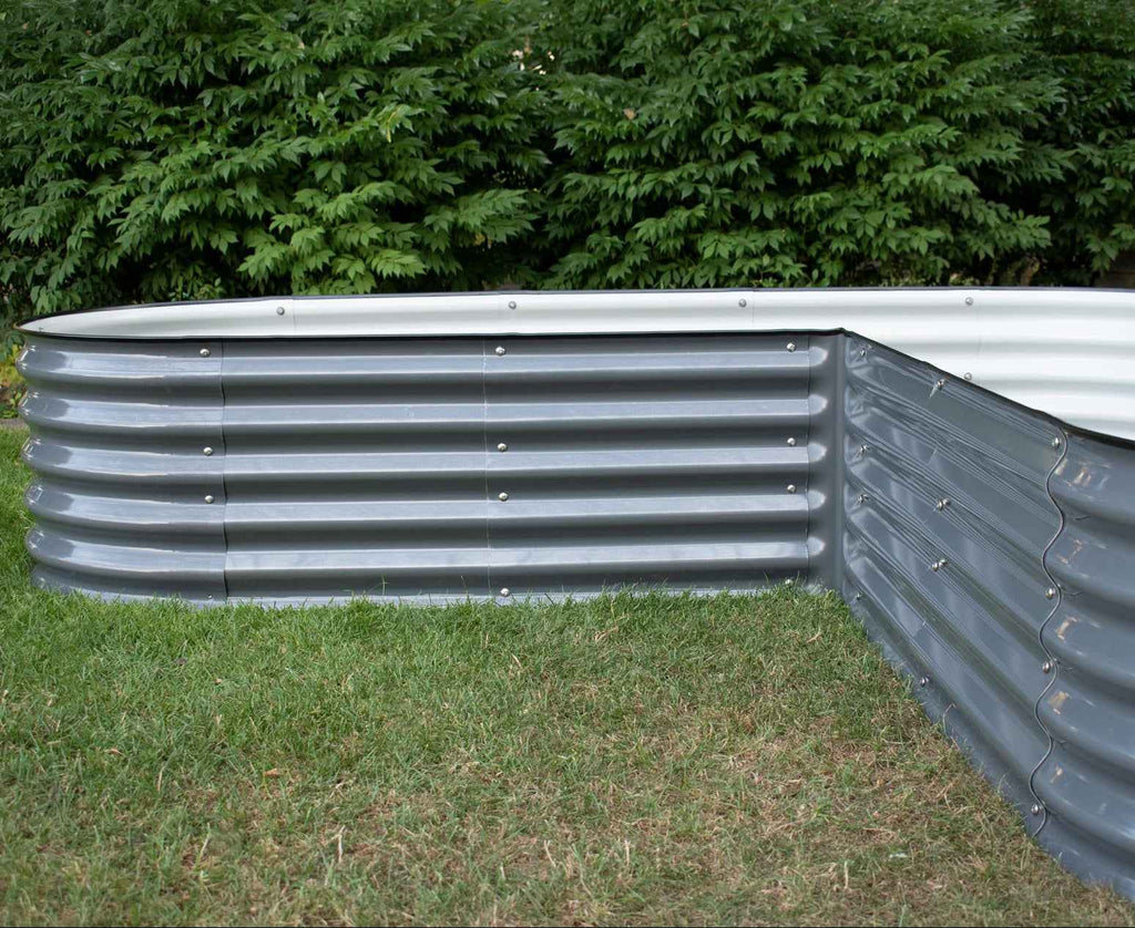 17" Tall L-Shape Garden Bed Kit