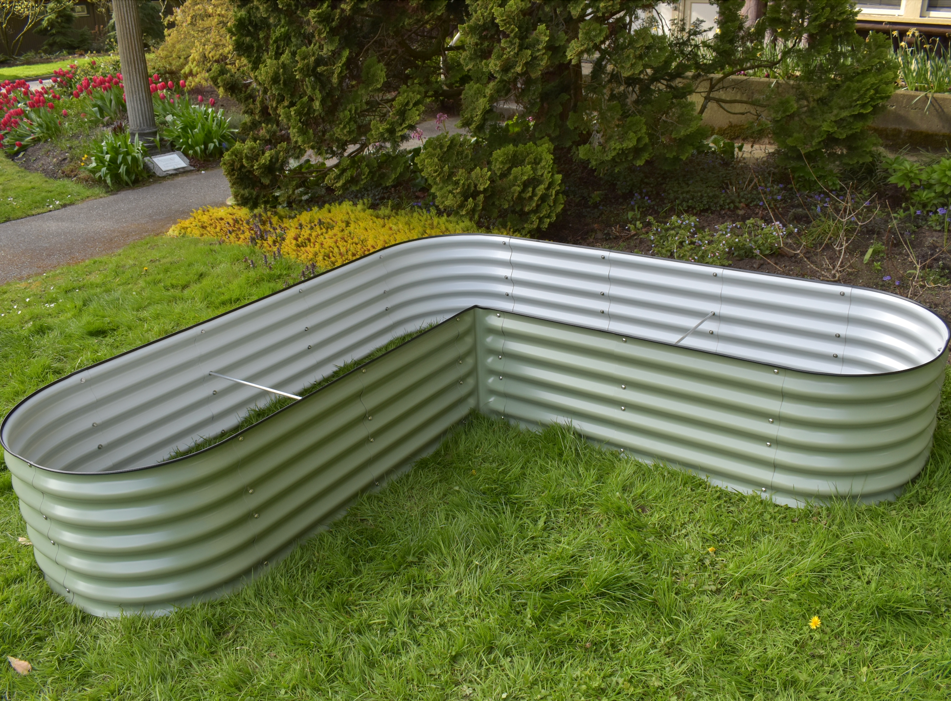 17" Tall L-Shape Garden Bed Kit - Shopthatapp.ca