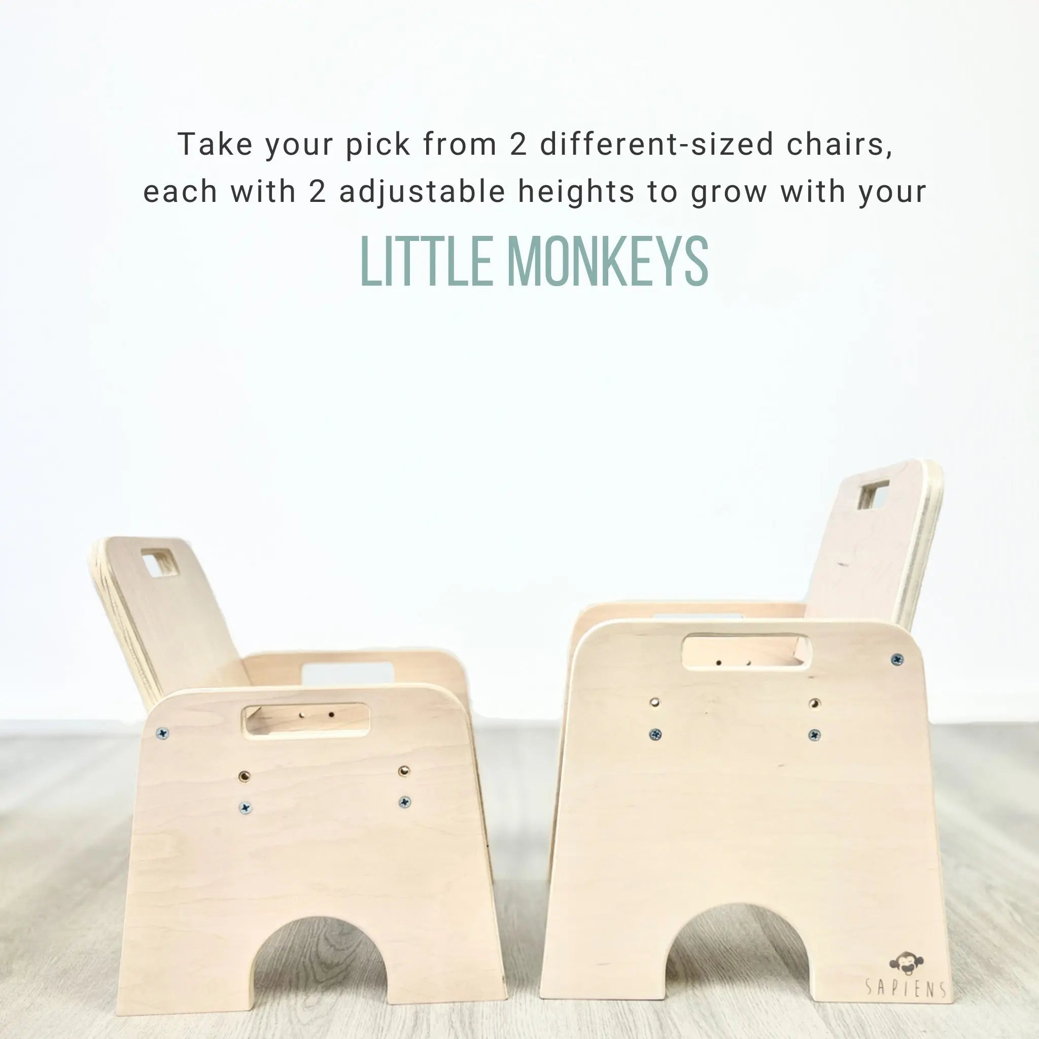PAPAYA DOUBLE Montessori Table and Chair Set - Adjustable for Two - Shopthatapp.ca