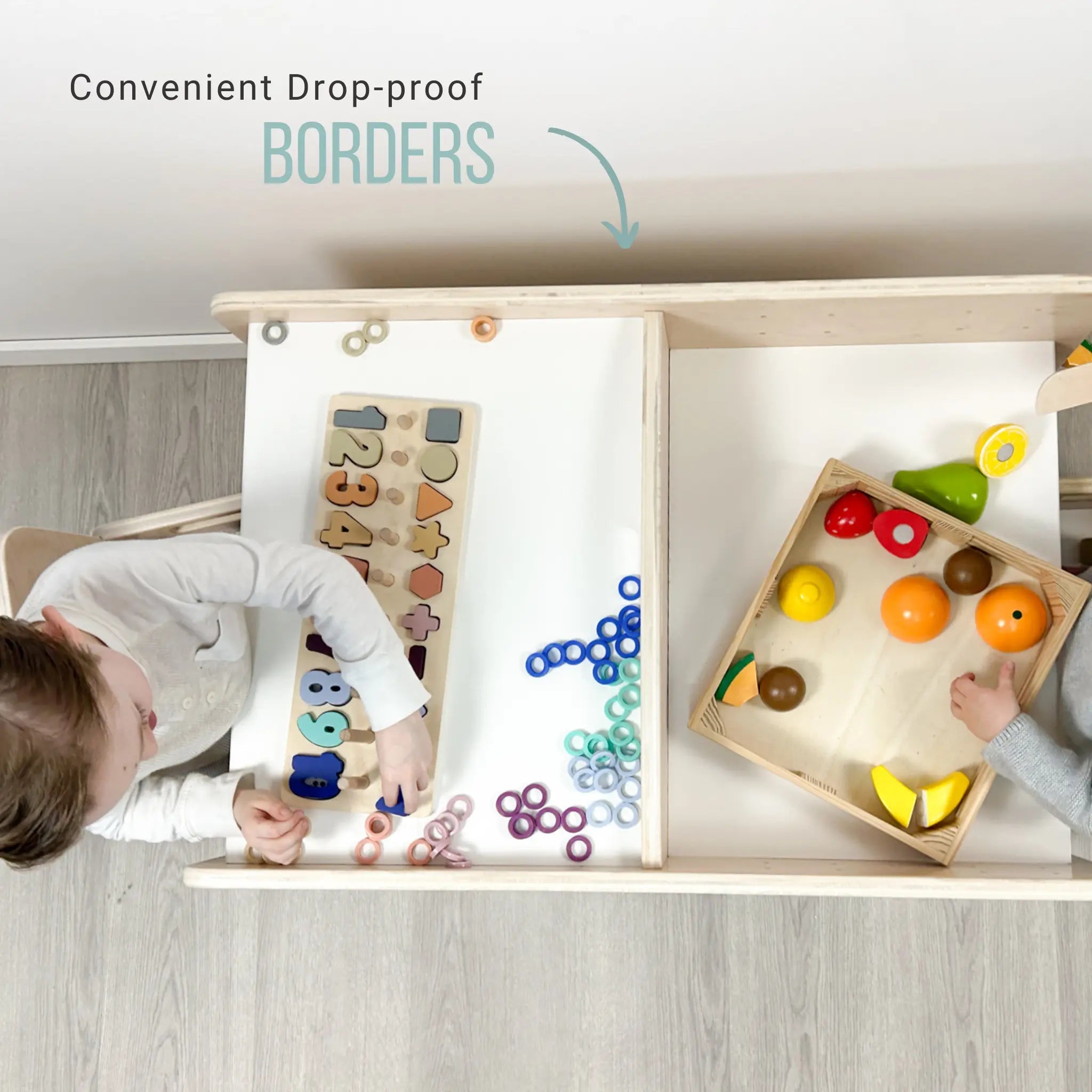 PAPAYA DOUBLE Montessori Table and Chair Set - Adjustable for Two - Shopthatapp.ca
