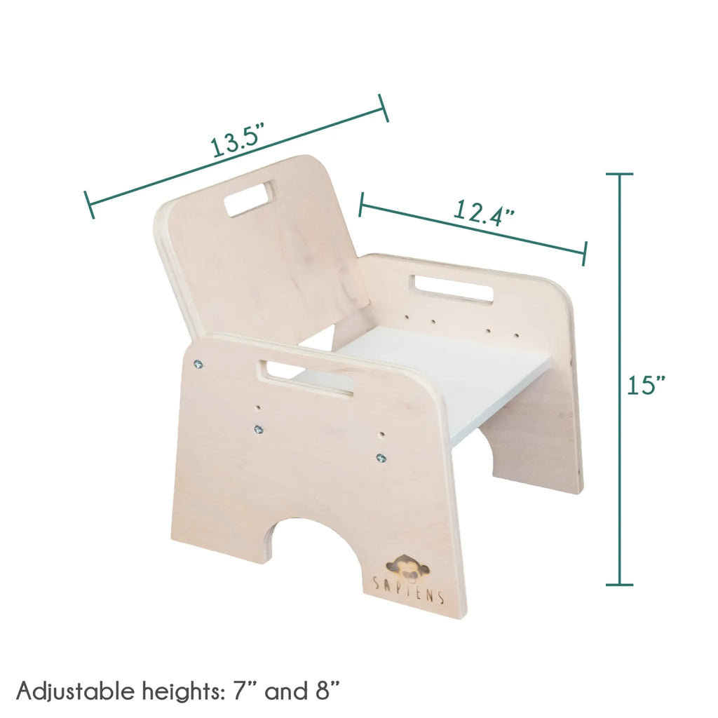 PAPAYA SET - Adjustable Height Montessori Table and Chair Set for Weaning - Shopthatapp.ca
