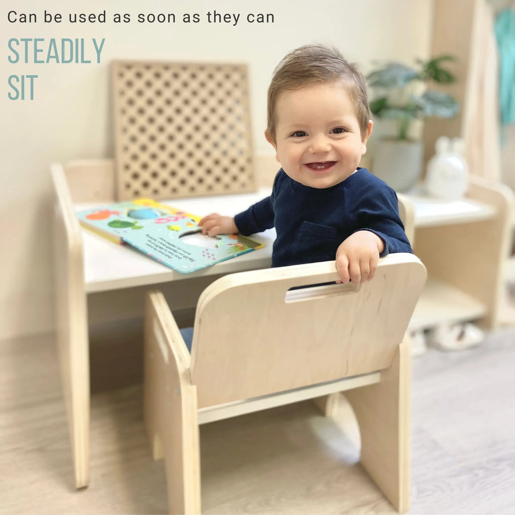 PAPAYA SET - Adjustable Height Montessori Table and Chair Set for Weaning - Shopthatapp.ca