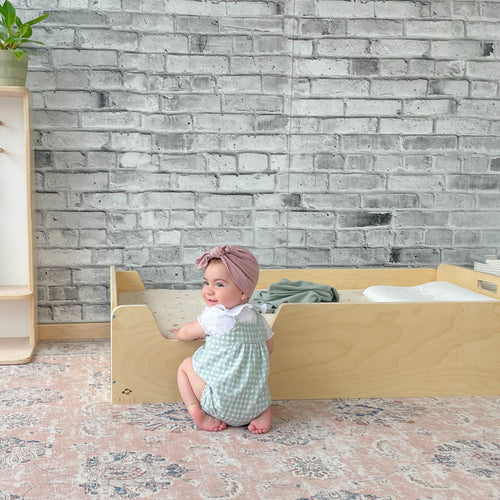 APPLE TWIN - Montessori Floor Bed with Rails - Shopthatapp.ca