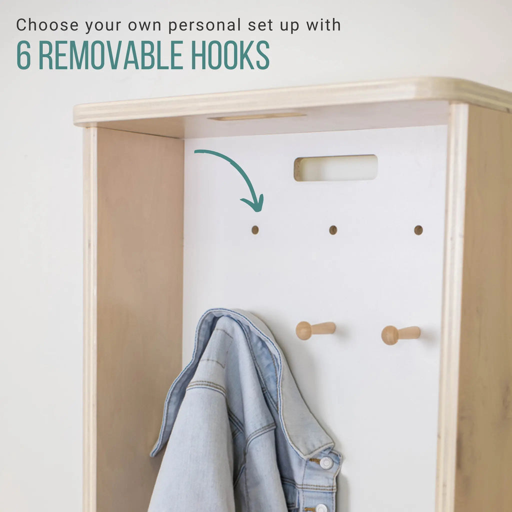 MANGO Montessori Coat Rack - Stylish Cubby Design for Kids - Shopthatapp.ca
