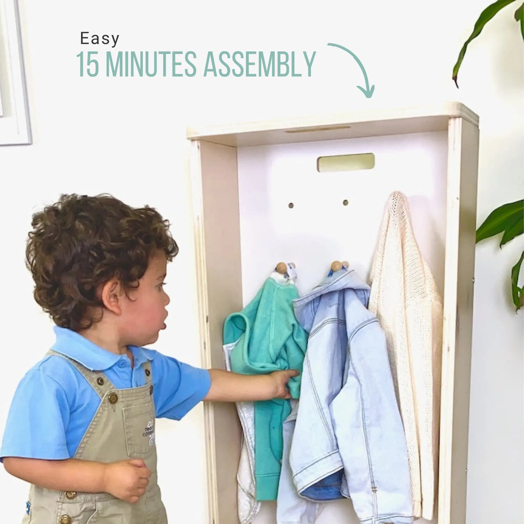 MANGO Montessori Coat Rack - Stylish Cubby Design for Kids - Shopthatapp.ca