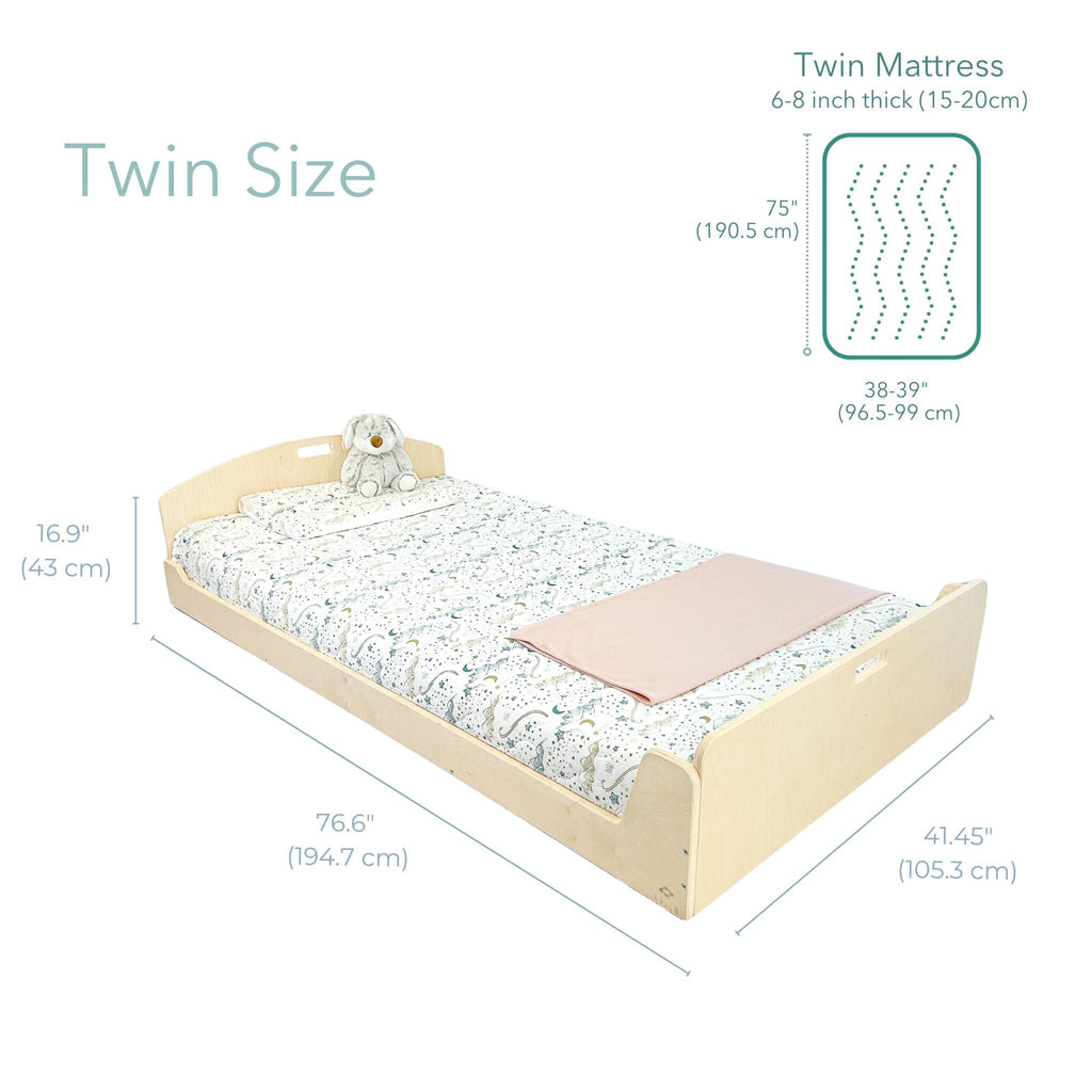 CHERRY TWIN - Montessori Floor Bed - Shopthatapp.ca