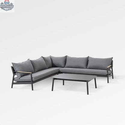 Enclover Monti sectional sofa in a modern 5-seater design with plush cushions and sleek upholstery, perfect for stylish living rooms.