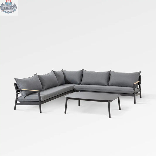 Enclover Monti sectional sofa in a modern 5-seater design with plush cushions and sleek upholstery, perfect for stylish living rooms.