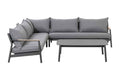 Monti Nordic Aluminum Sectional Set – Grey Cushions
