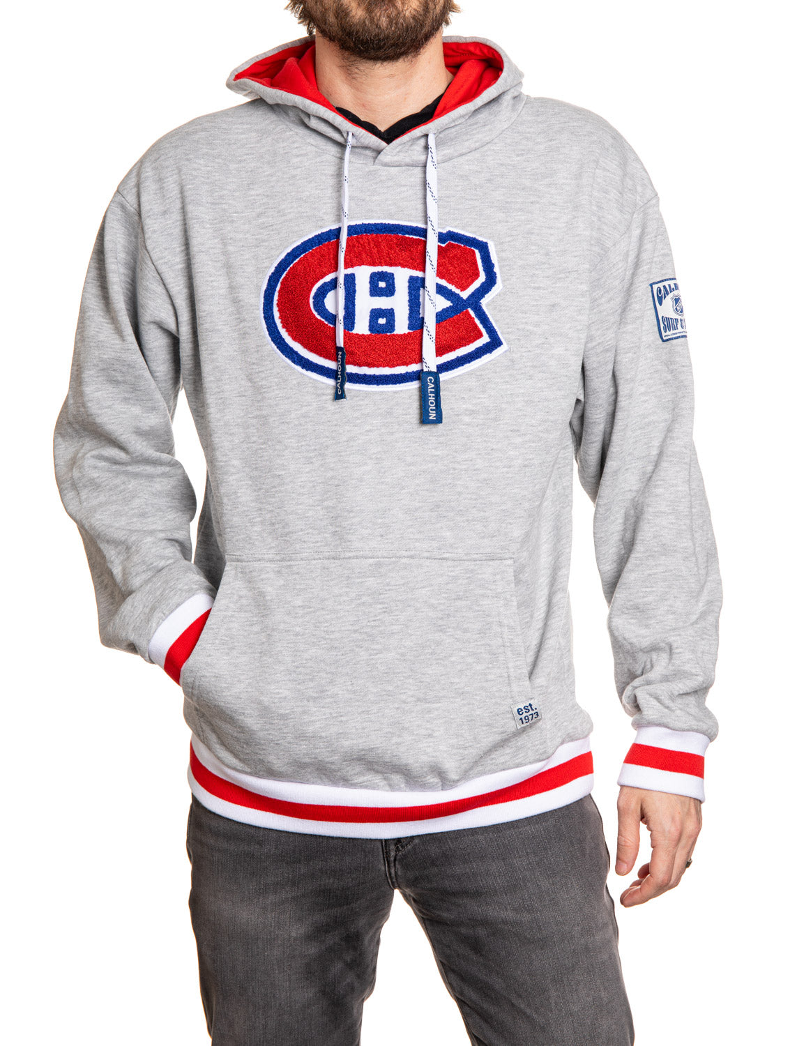 Montreal Canadiens "Muskoka Style" Premium Chenille Woven Logo Hoodie - Shopthatapp.ca