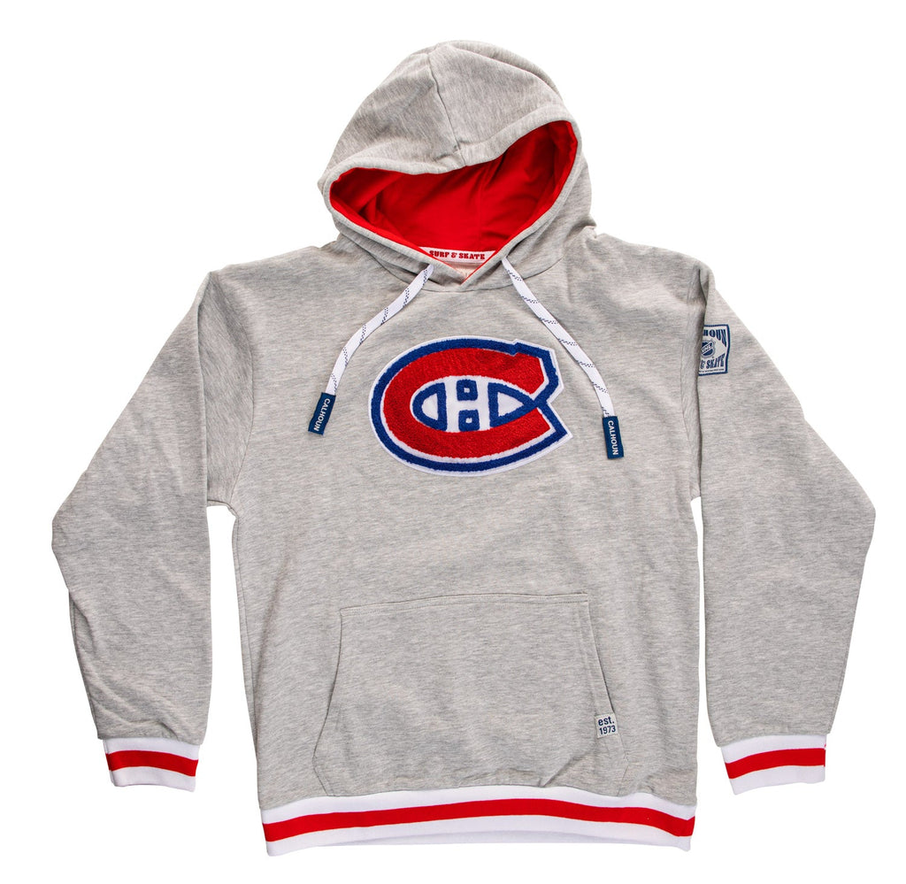 Montreal Canadiens "Muskoka Style" Premium Chenille Woven Logo Hoodie - Shopthatapp.ca