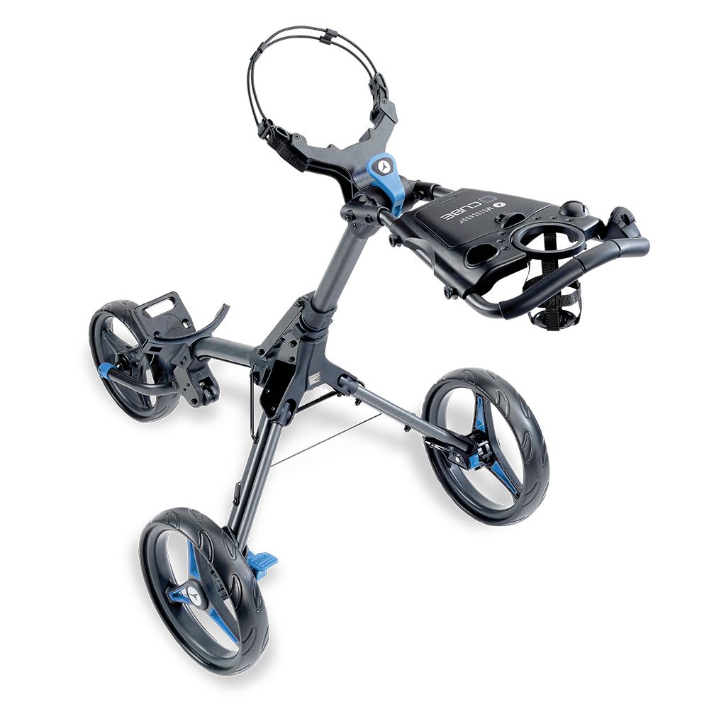 CUBE Compact Folding Golf Trolley | Quick 2‑Step Fold, Adjustable Handle, Parking Brake - Shopthatapp.ca