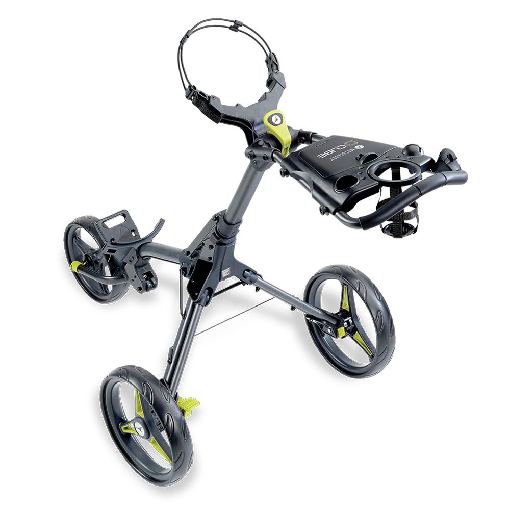CUBE Compact Folding Golf Trolley | Quick 2‑Step Fold, Adjustable Handle, Parking Brake - Shopthatapp.ca