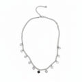 Multi Heart Charm Necklace - Grey Stainless Steel - Shopthatapp.ca