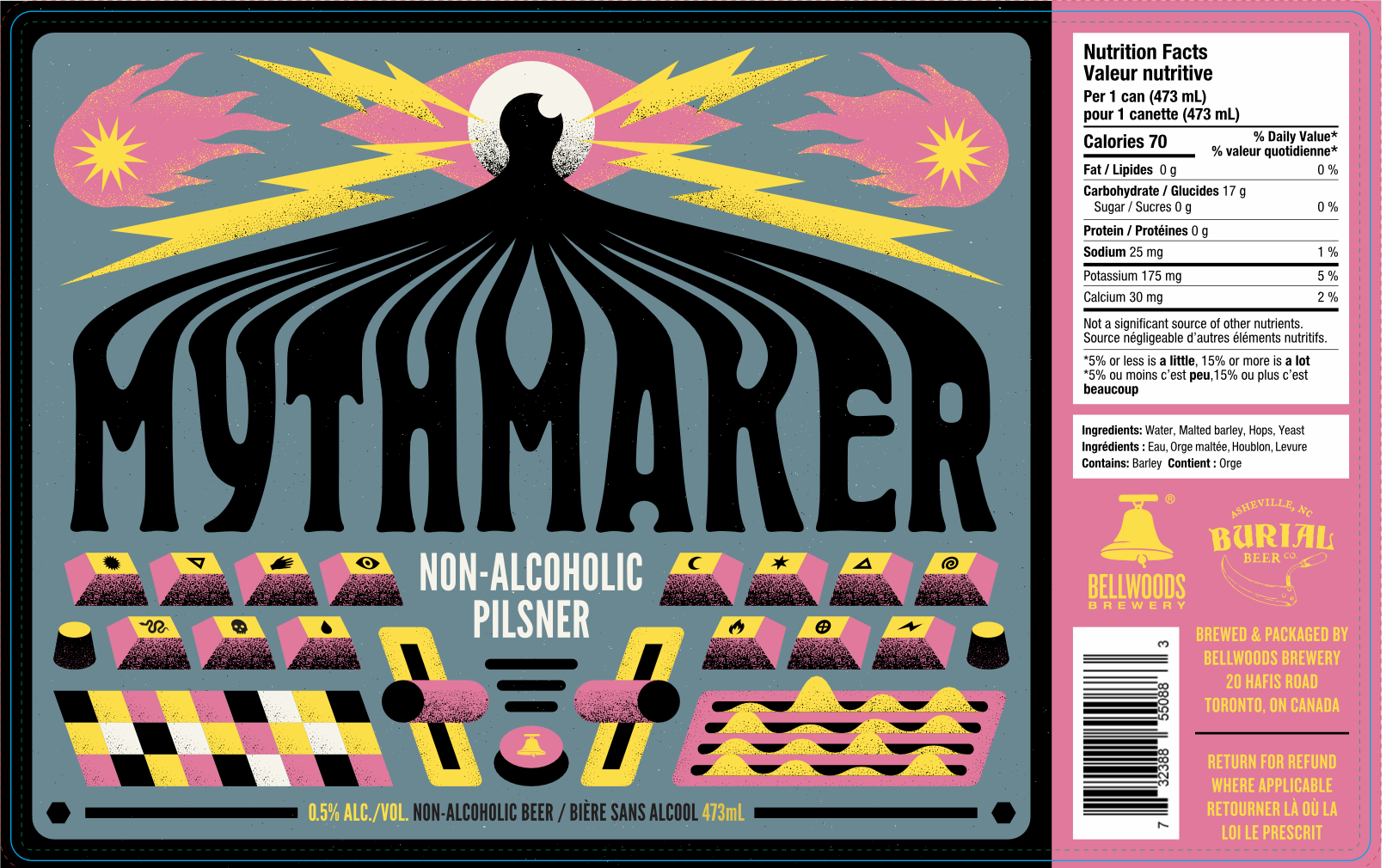Bellwoods X Burial - Mythmaker Pilsner
