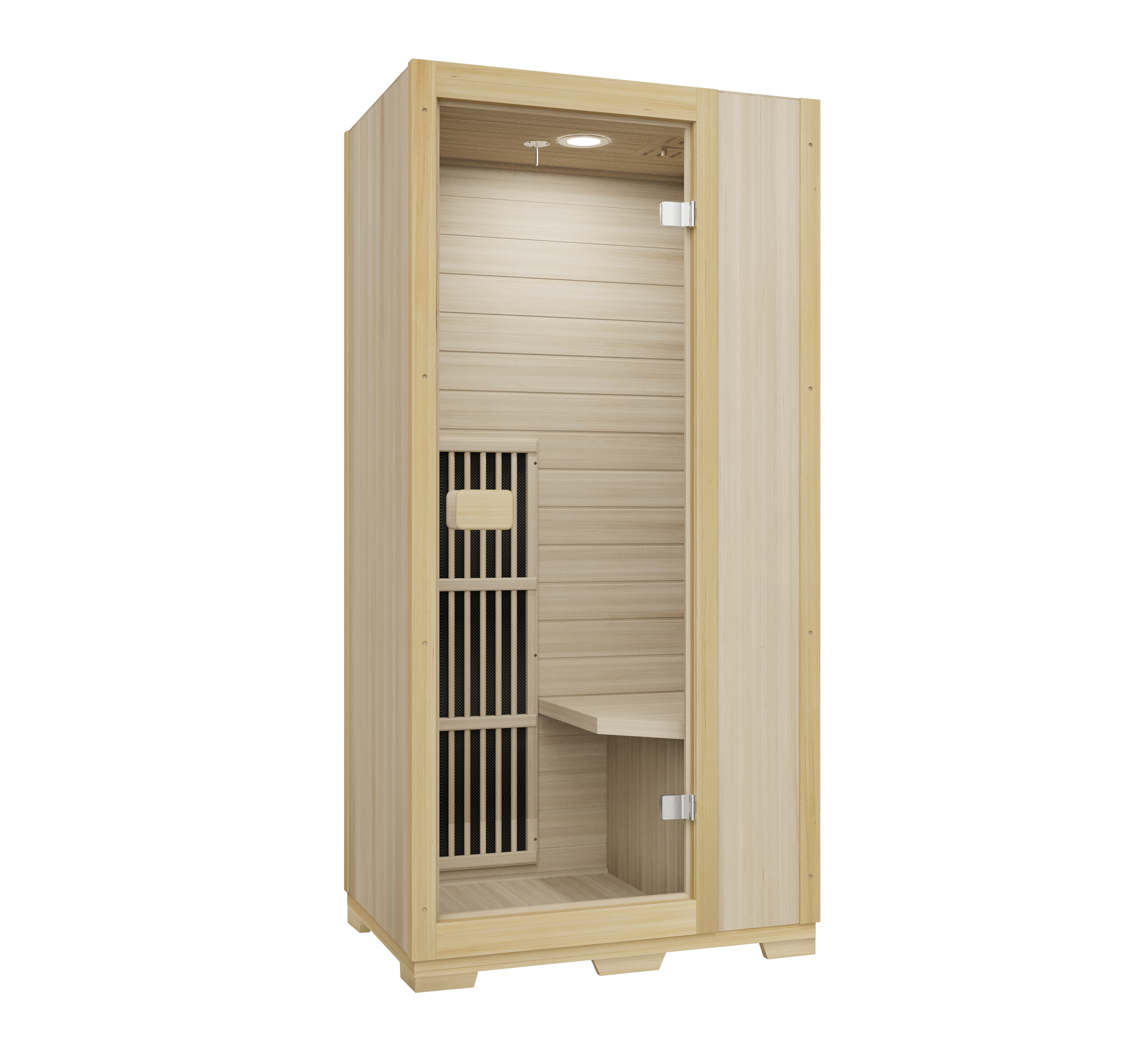 Blisspod | Vienna | Far Infrared Sauna | Canadian Hemlock Very Low EMF | 72.8"H x 35.4"W x 25.6"D | 1 Person - Www.Shopthatapp.ca
