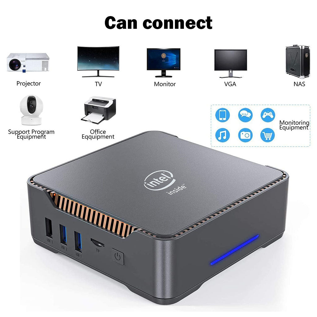 BDI Mini PC Computer 16G RAM+256G SSD