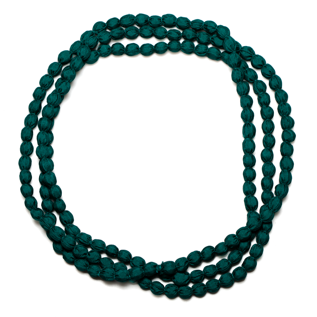 Extra Long Fabric Ball Necklace - Shopthatapp.ca