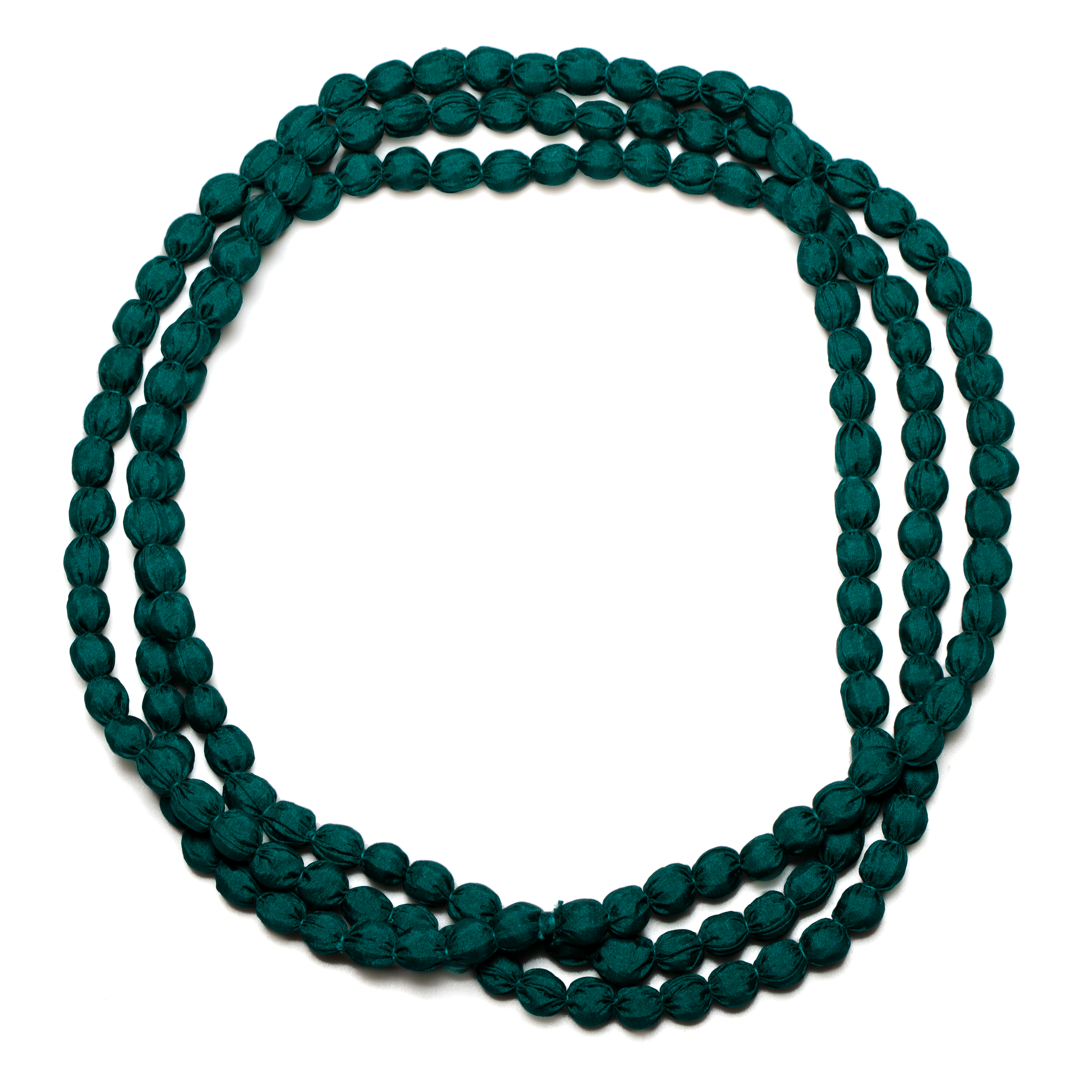 Extra Long Fabric Ball Necklace - Shopthatapp.ca