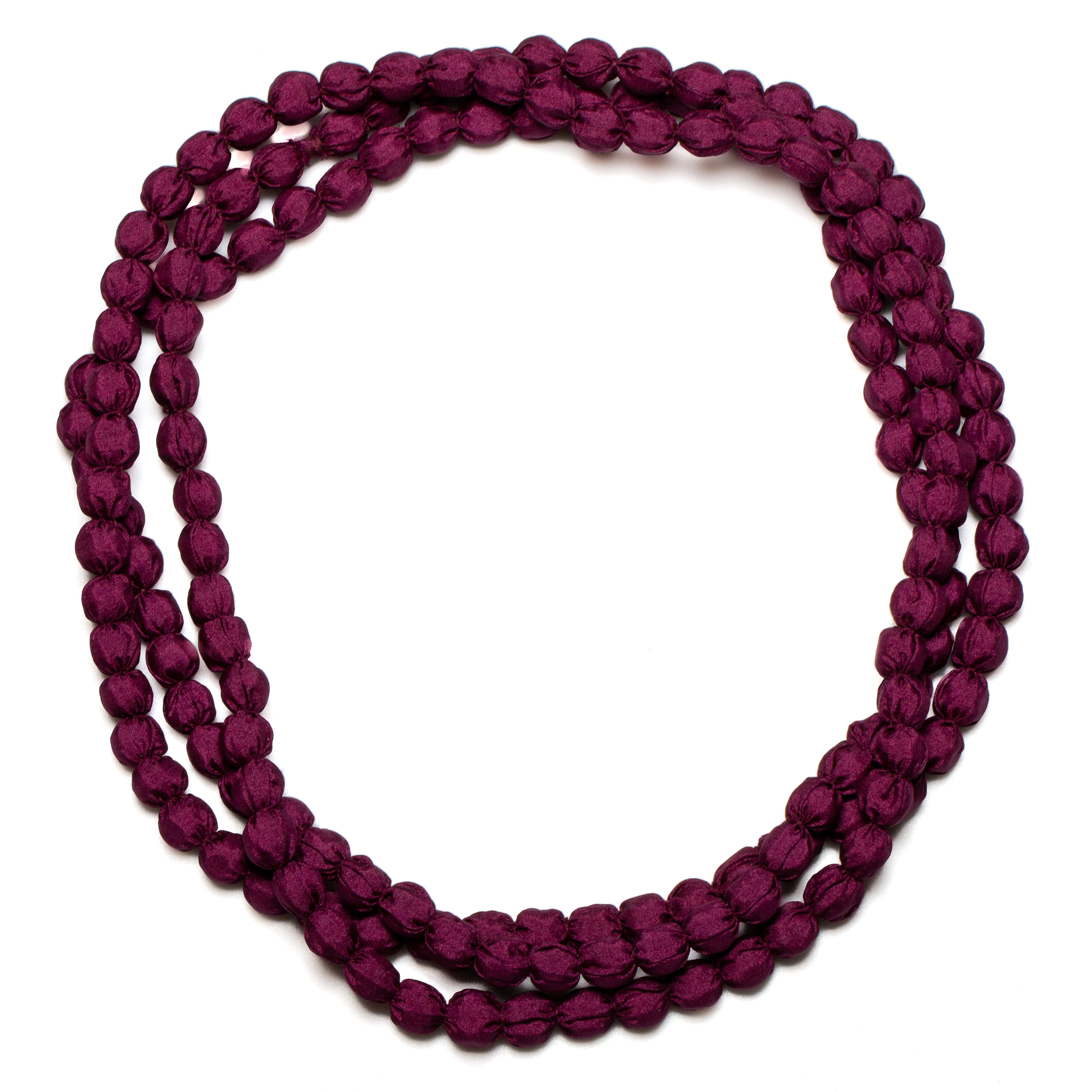Extra Long Fabric Ball Necklace - Shopthatapp.ca