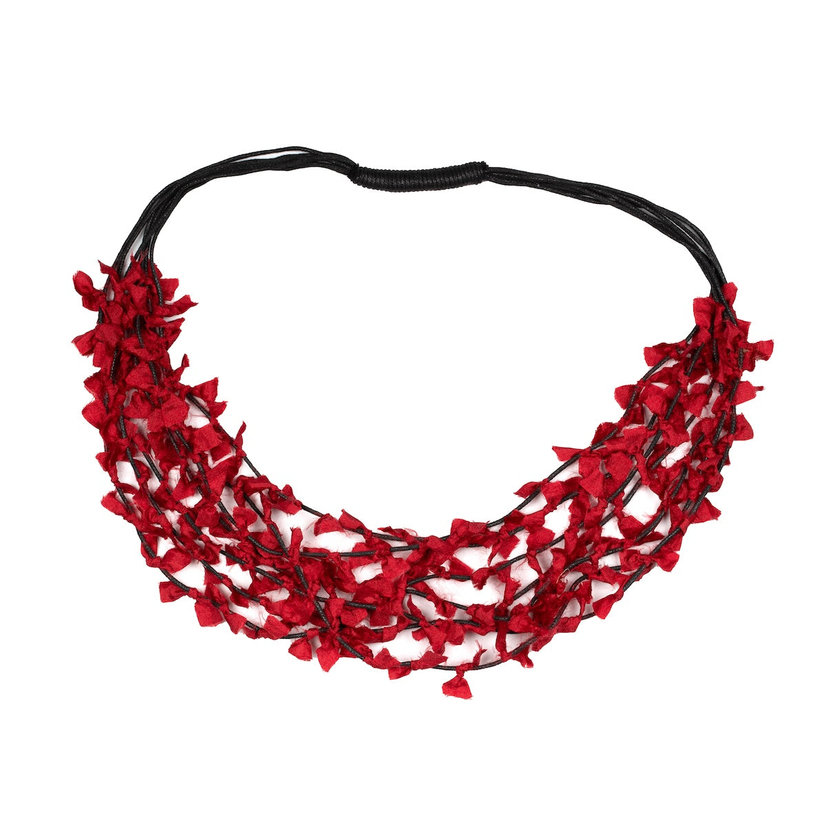 Multi Strand Fabric Necklace - Stylish and Versatile Multi Strand Necklace - Shopthatapp.ca