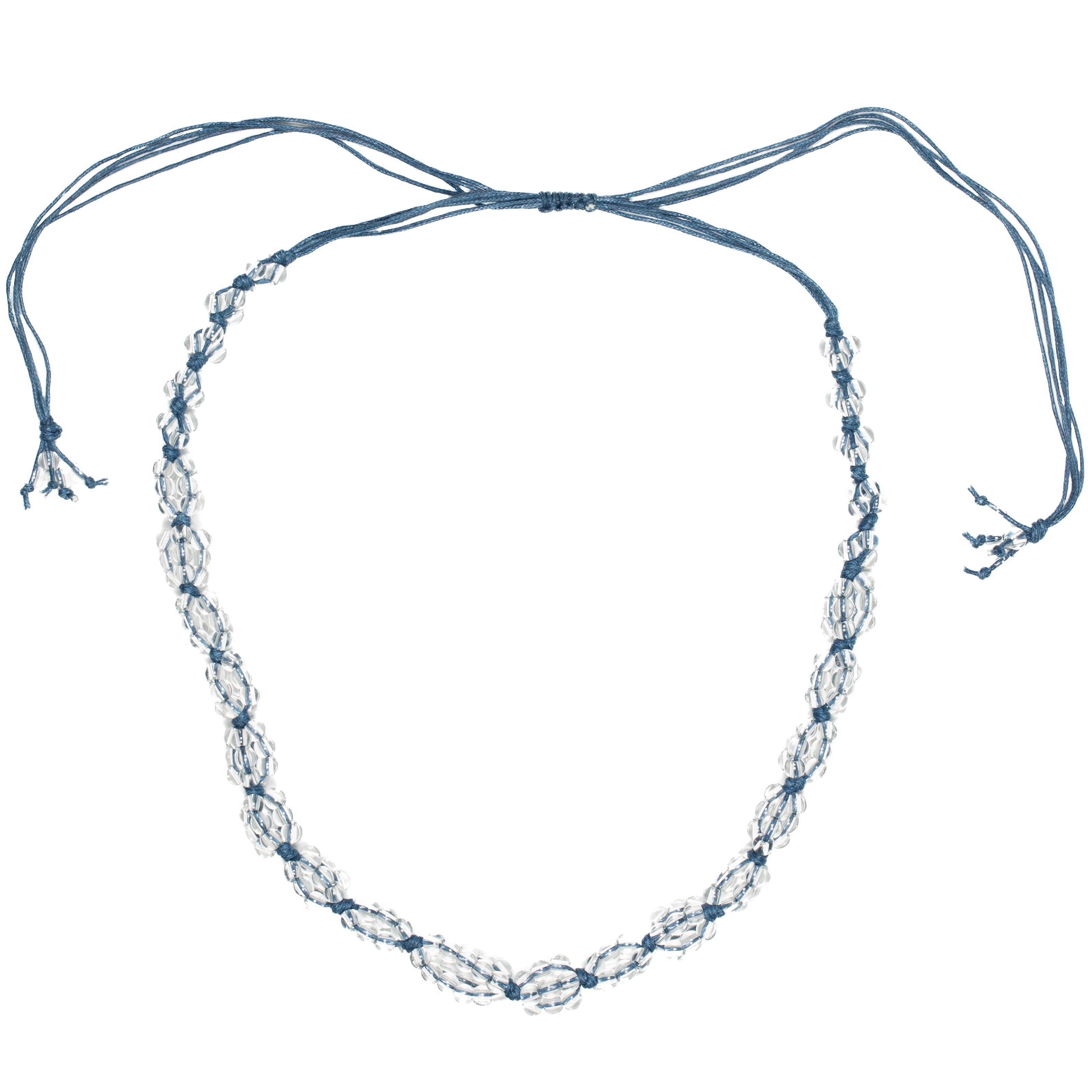 Long Glass Cluster Bead Necklace - Shopthatapp.ca