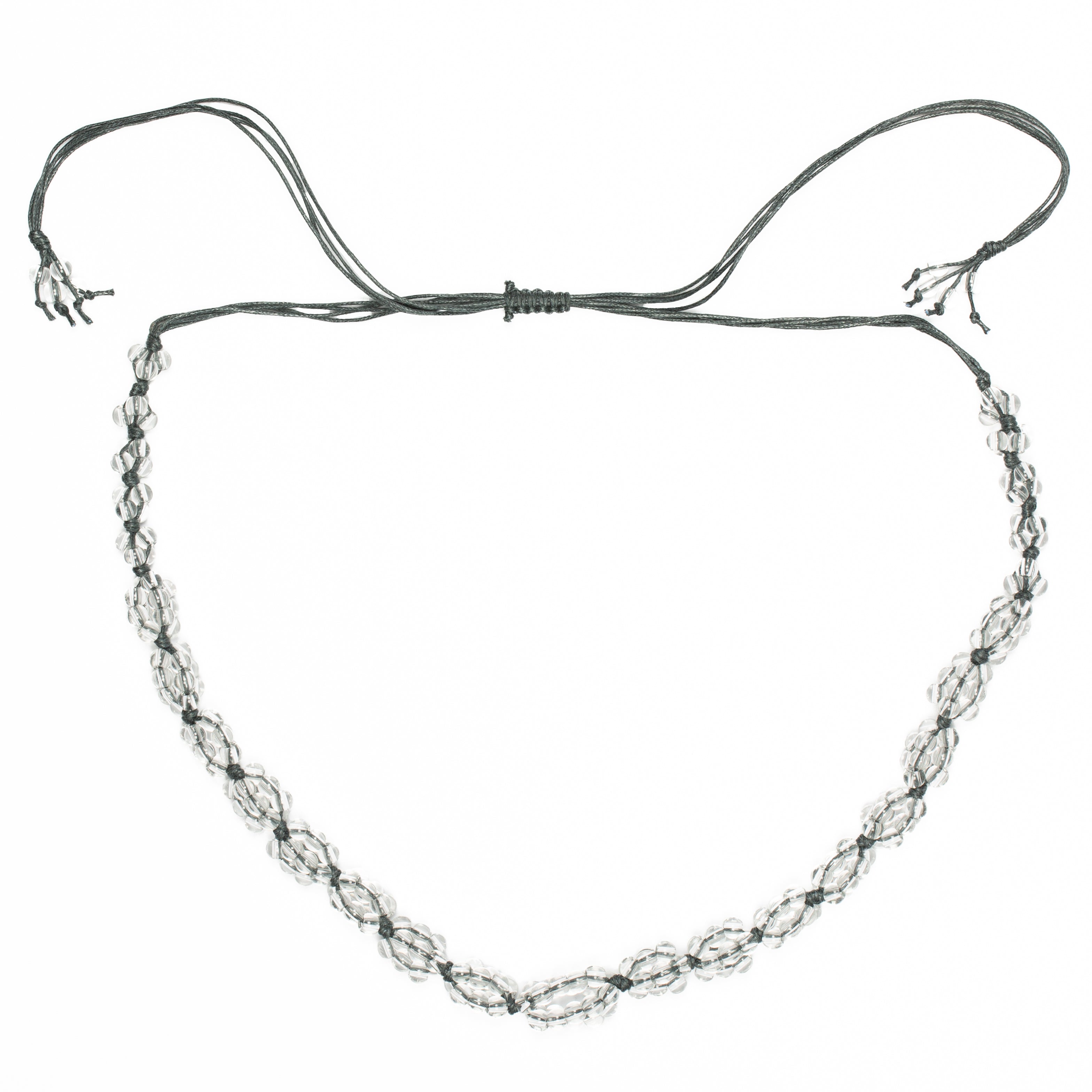 Long Glass Cluster Bead Necklace - Shopthatapp.ca