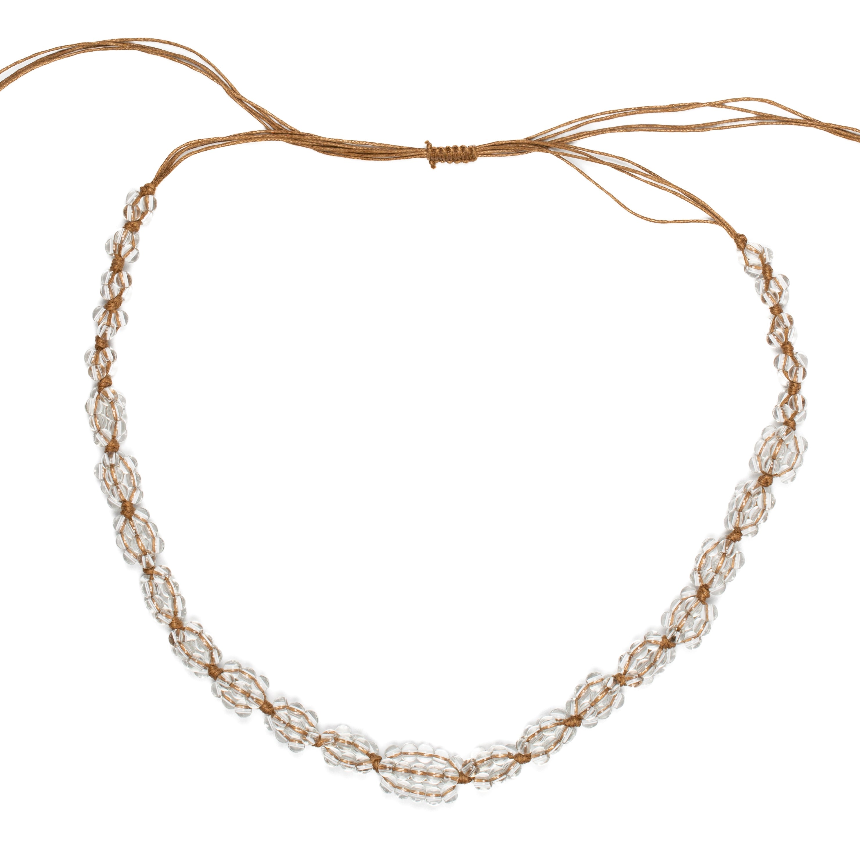 Long Glass Cluster Bead Necklace - Shopthatapp.ca