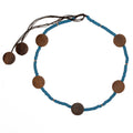 Long Coconut Bead Necklace with Wooden Discs - Shopthatapp.ca