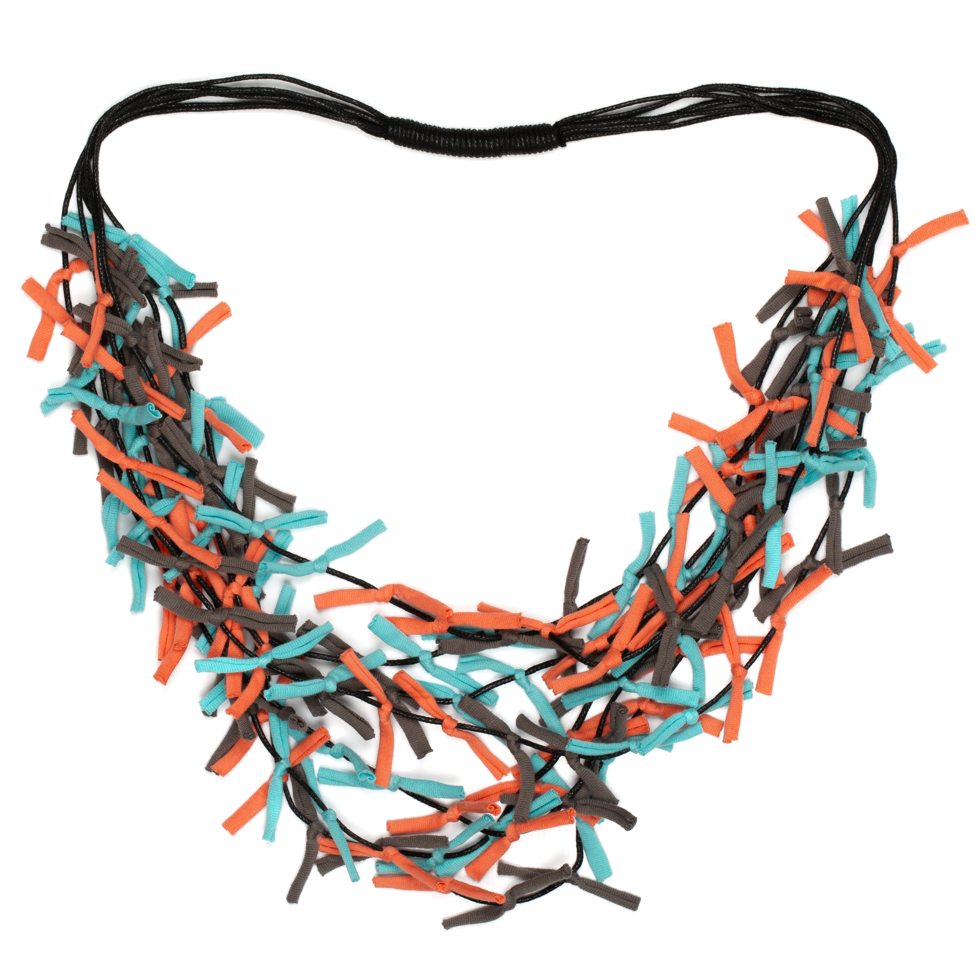 Multi Strand Fabric Necklace - Shopthatapp.ca