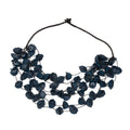 Long Leather Cup Necklace - Unique Multi Strand Leather Necklace for Stylish Looks - Shopthatapp.ca