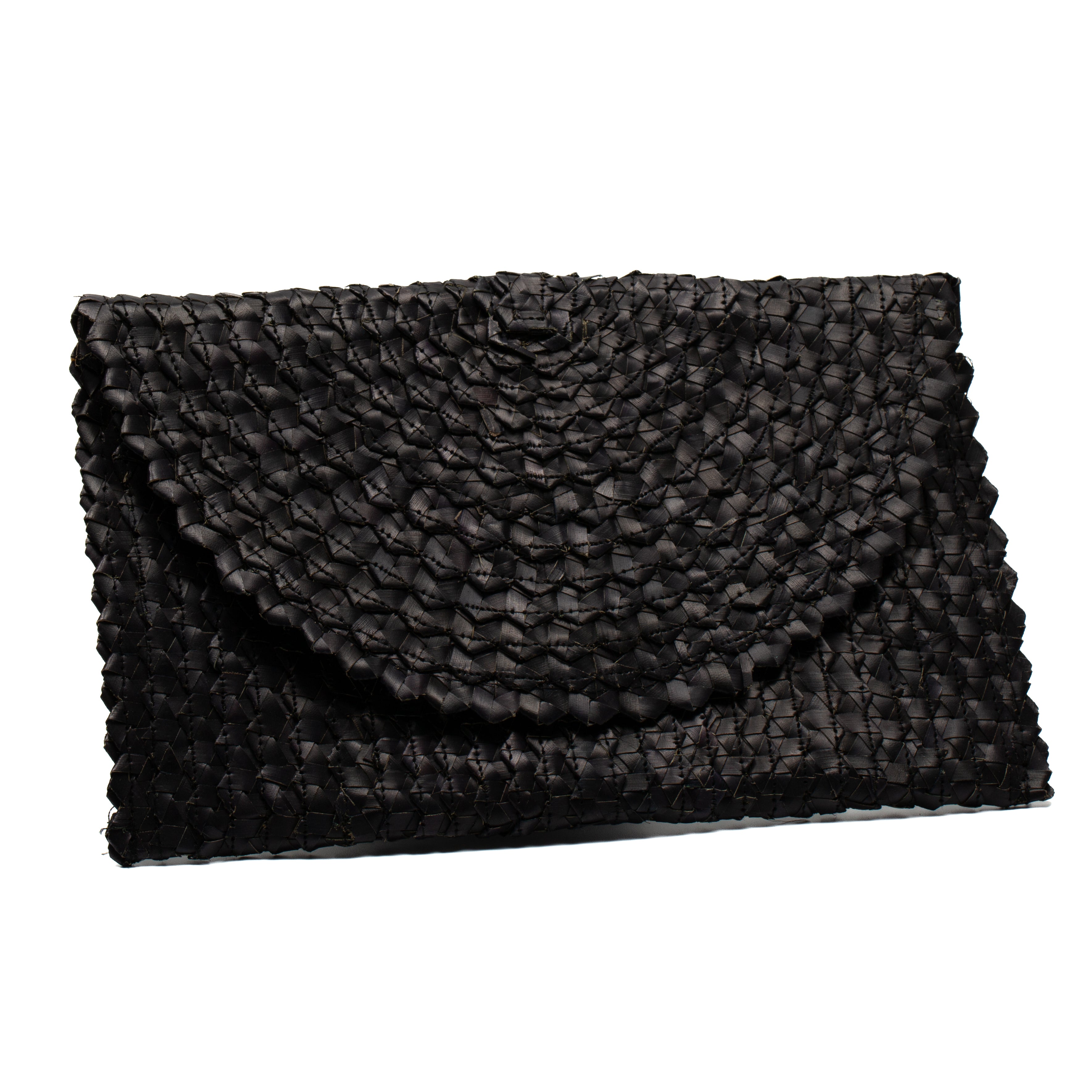 Pandan Leaf Clutch Purse - Black - Shopthatapp.ca